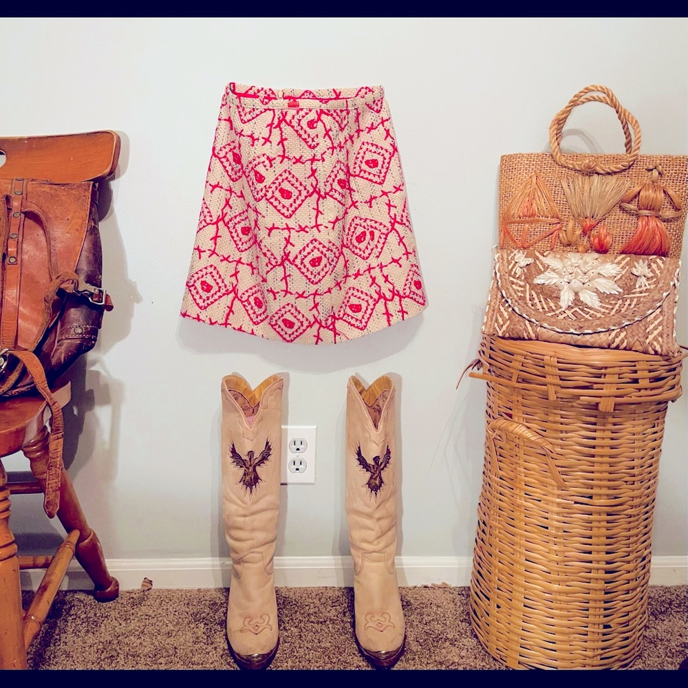 Oilily designer skirt crochet pink mini skirt